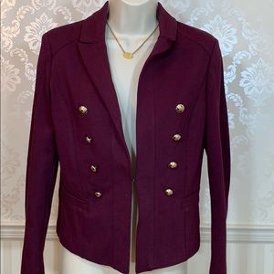 White House Black Market Burgundy Jacket